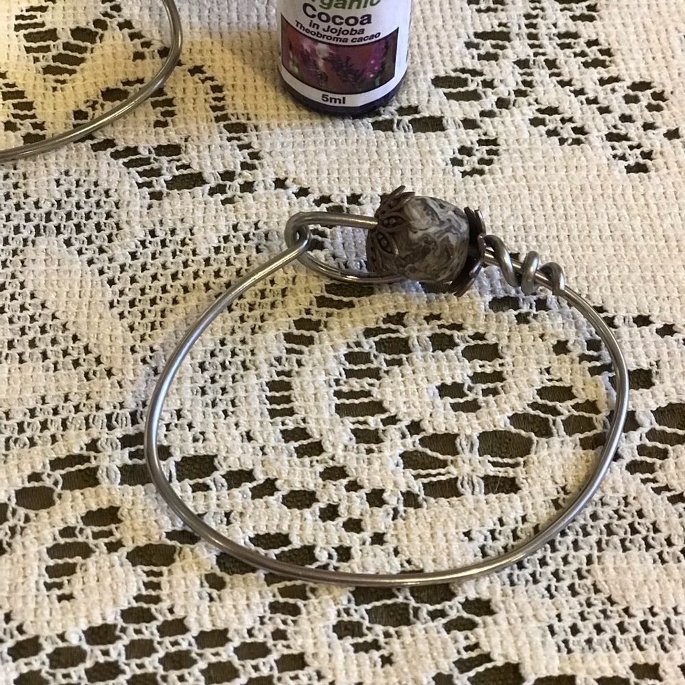 Bicycle spoke clay bead essential oil bracelet!